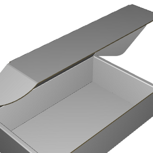 Ear Lock Mailer E-Flute White/White Outside Standard Print