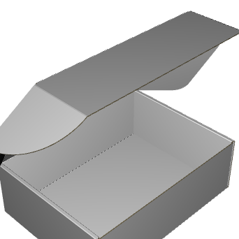 Ear Lock Mailer E-Flute White Outside Standard Print