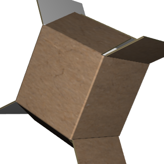 Regular Slotted Carton B-Flute Kraft/Kraft Outside Standard Print