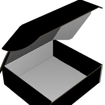 Ear Lock Mailer B-Flute White/White 2-Sided Standard Print