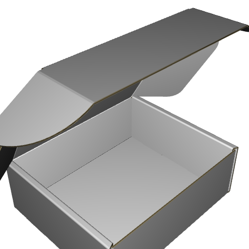 Ear Lock Mailer B-Flute White/White Outside Standard Print