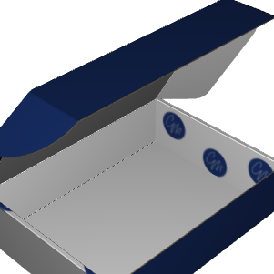 Ear Lock Mailer E-Flute White/White 2-Sided Standard Print