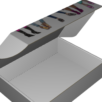 Ear Lock Mailer E-Flute White/White 2-Sided Standard Print