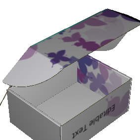 Ear Lock Mailer E-Flute White/White Outside Standard Print