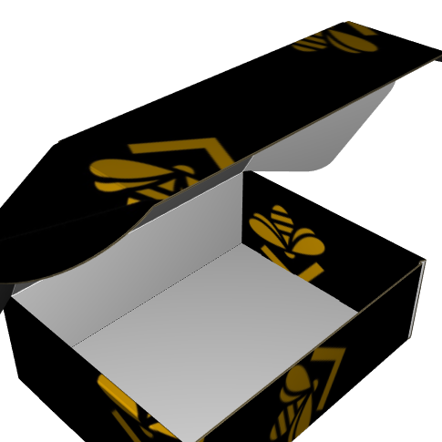 Ear Lock Mailer E-Flute White/White 2-Sided Standard Print