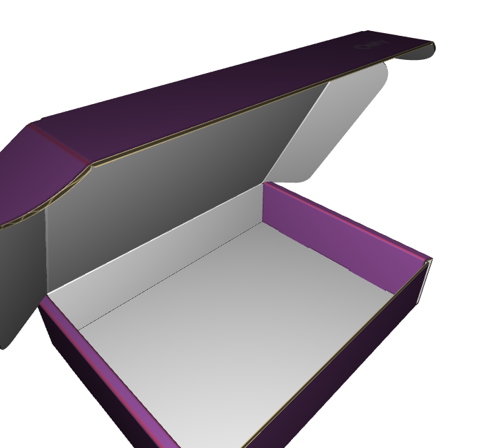Ear Lock Mailer B-Flute Premium White Outside Standard Print Matte