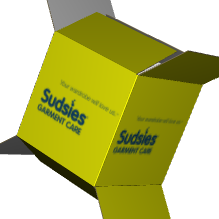 Regular Slotted Carton B-Flute White/White Outside Standard Print