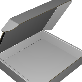Ear Lock Mailer E-Flute White/White 2-Sided Standard Print