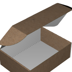Ear Lock Mailer E-Flute Kraft/Kraft 2-Sided Standard Print