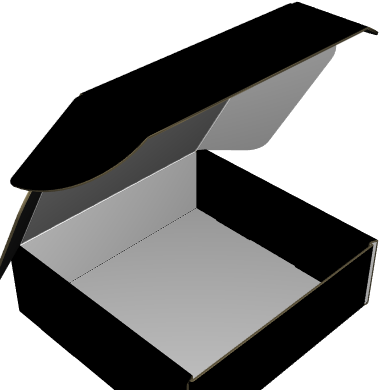 Ear Lock Mailer E-Flute White Outside Standard Print