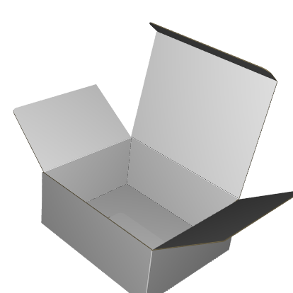 Tuck Top Carton E-Flute White/White Outside Standard Print
