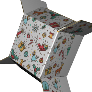 Regular Slotted Carton B-Flute White/White Outside Standard Print
