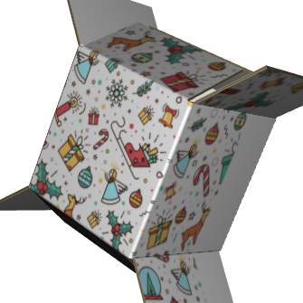Regular Slotted Carton B-Flute White/White Outside Standard Print
