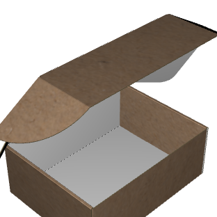 Ear Lock Mailer E-Flute Kraft/Kraft Outside Standard Print