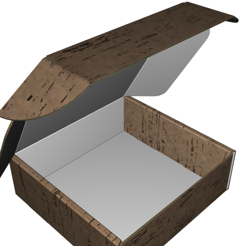 Ear Lock Mailer E-Flute Kraft/Kraft Outside Standard Print