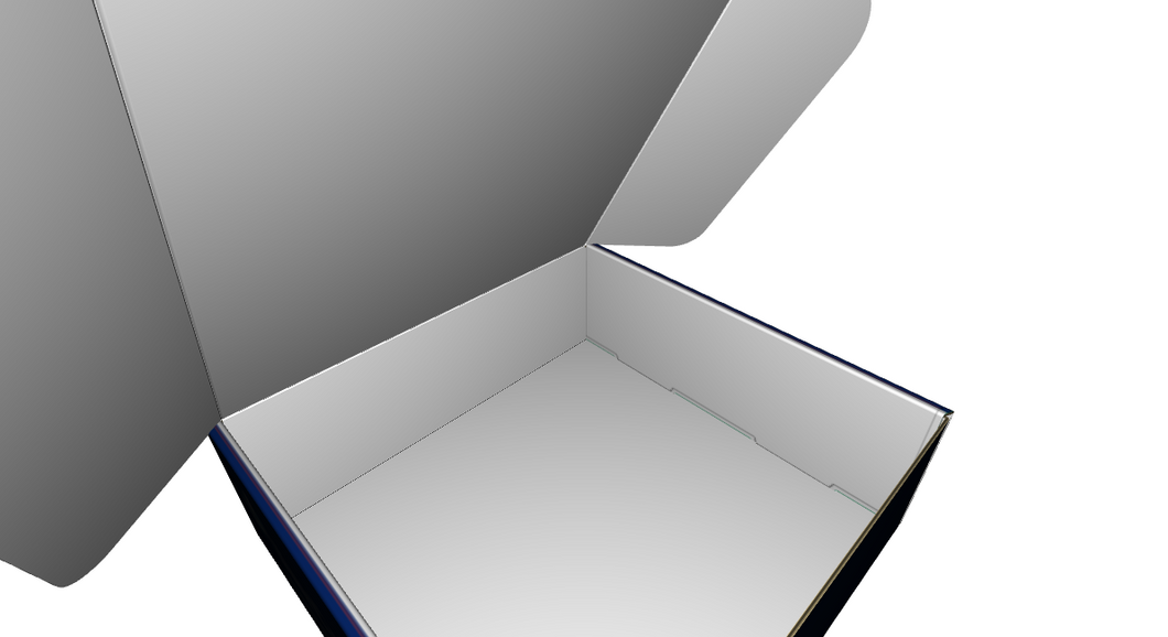 Ear Lock Mailer B-Flute Premium White/Premium White 2-Sided Standard Print Gloss