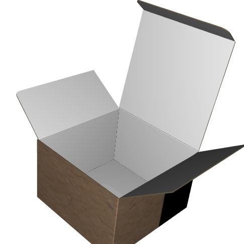Tuck Top Carton E-Flute Kraft/Kraft Outside Standard Print
