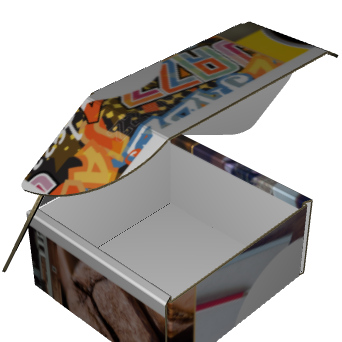 Ear Lock Mailer E-Flute White/White 2-Sided Standard Print