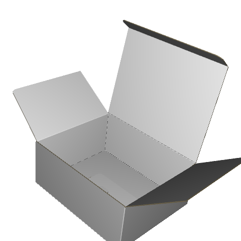 Tuck Top Carton E-Flute Premium White/Premium White 2-Sided Standard Print Gloss