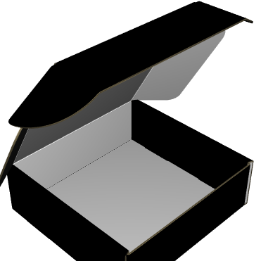 Ear Lock Mailer E-Flute White Outside Standard Print