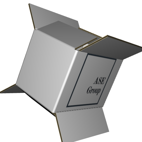 Regular Slotted Carton B-Flute White/White Outside Standard Print