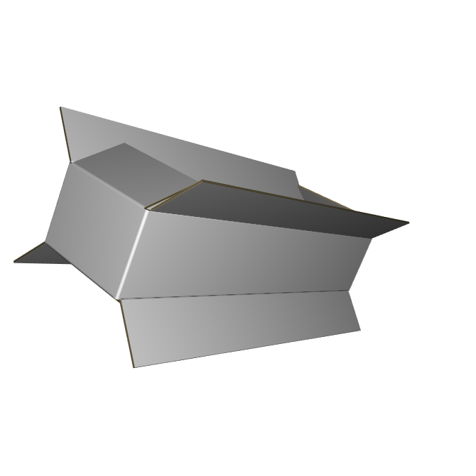 Regular Slotted Carton B-Flute White/White Outside Standard Print