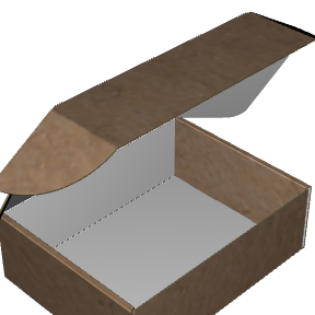 Ear Lock Mailer E-Flute Kraft/Kraft Outside Standard Print
