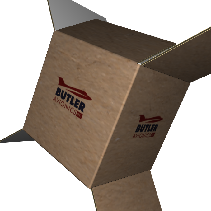 Regular Slotted Carton B-Flute Kraft/Kraft Outside Standard Print