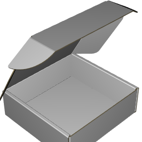Ear Lock Mailer E-Flute White/White Outside Standard Print