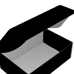 Ear Lock Mailer E-Flute White/White Outside Standard Print