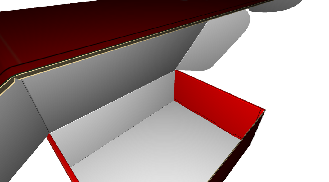 Ear Lock Mailer E-Flute White/White Outside Standard Print